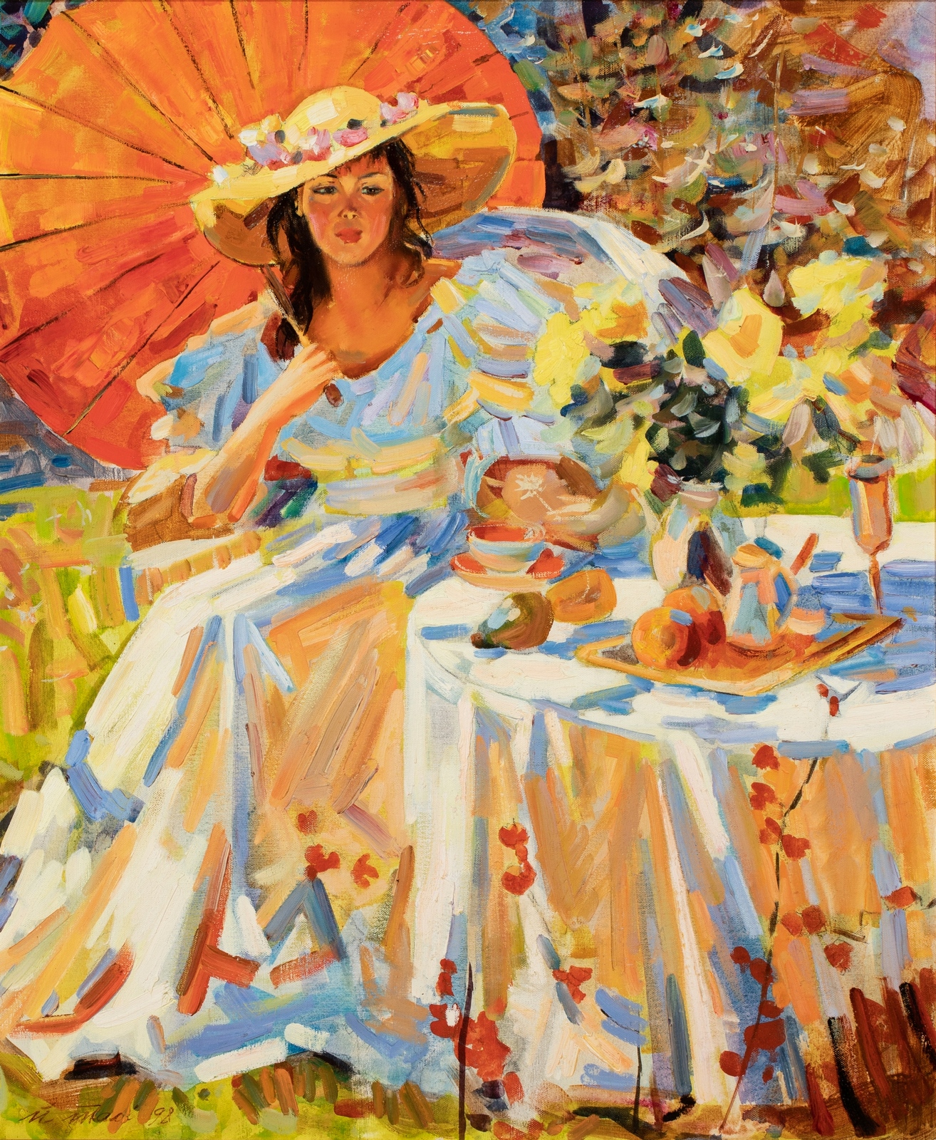 История жизни художника. Josef Tali художник картины. Девушка с зонтиком живопись. Зонт в живописи. Дамы с зонтиком картины художников.